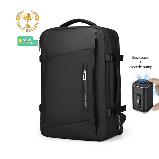 Mochila Multifuncional De Compressão À Vácuo Com Bomba Notebook 15.6