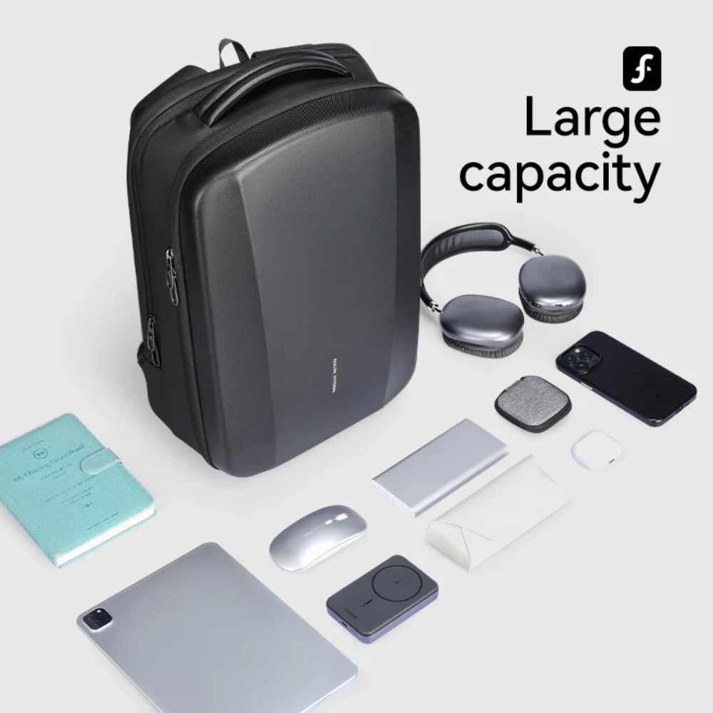 Mochila Executiva Para Notebook 15.6" Com Usb EVA Impermeável Mark Ryden Hercules