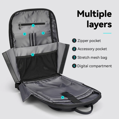Mochila Bolsa Multifuncional Impermeável Para Notebook 15.6" Com Usb Modelo Voyager Pro Mark Ryden