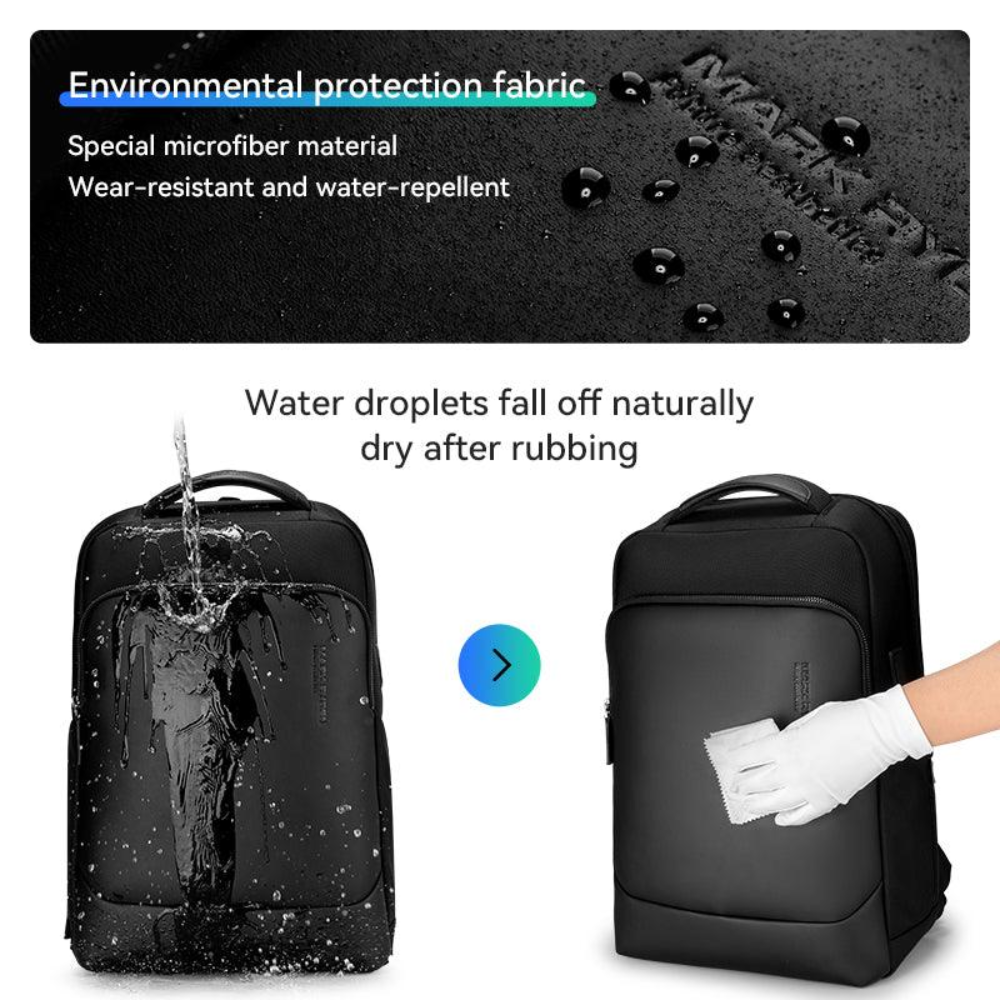 Mochila Impermeável para Notebook 15.6" com Usb Mark Ryden LeatherLux