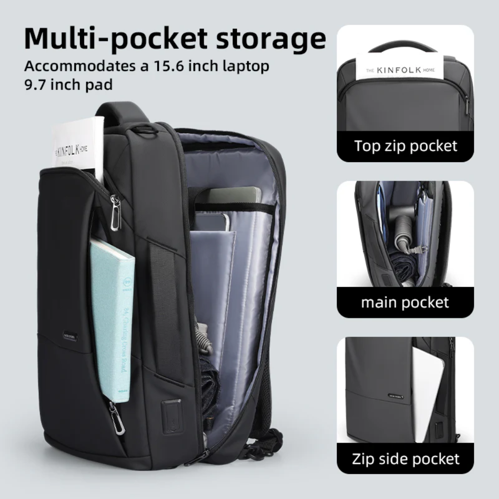 Mochila Bolsa Impermeável Premium Mark Ryden Squero III Multifuncional Notebook 15.6" Com Usb