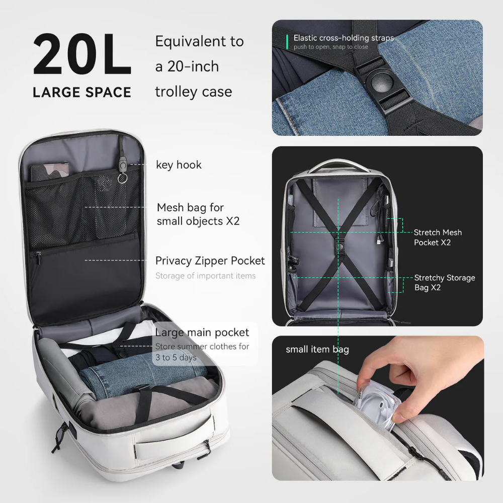 Mochila para Notebook 17.3" Urbanity City Commuter Oxford com porta USB Mark Ryden