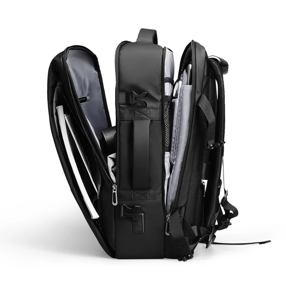 Mochila Expansível Mala de Viagem Executiva com porta Usb Mark Ryden Super 45l