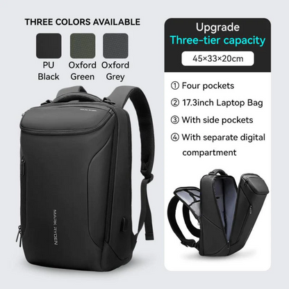 Mochila Impermeável Compacto Pro com Usb para Notebook 15.6" Mark Ryden