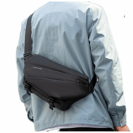 Bolsa Tranversal Shoulder Bag Impermeável Mark Ryden Voyager Cor Preto Liso