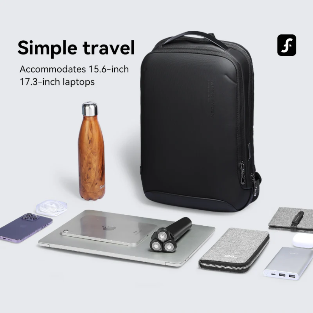 Mochila Profession Mark Ryden Slim para Notebook Impermeável com Porta USB