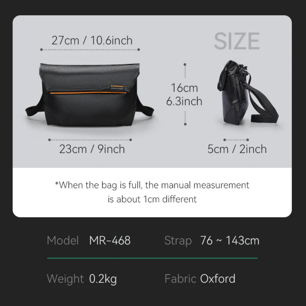 Bolsa Tiracolo De Ombro Pasta Mensageiro Impermeável Mark Ryden Streamline