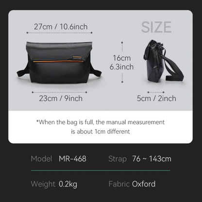 Bolsa Tiracolo De Ombro Pasta Mensageiro Impermeável Mark Ryden Streamline