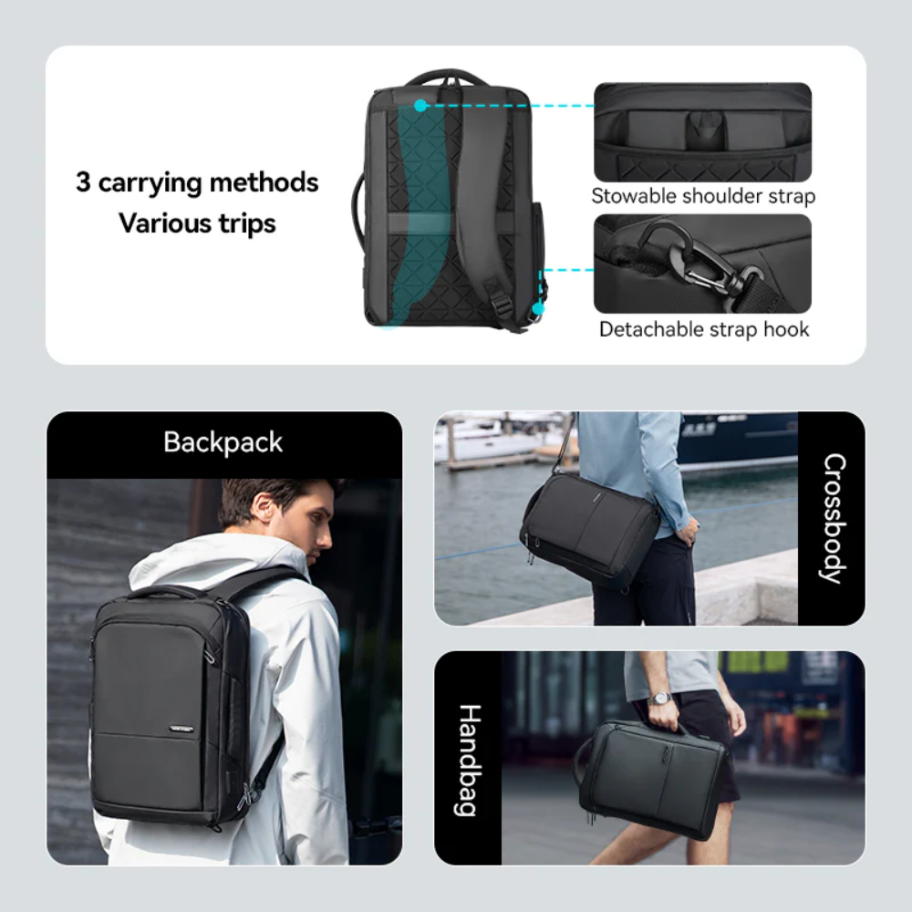 Mochila Bolsa Impermeável Premium Mark Ryden Squero III Multifuncional Notebook 15.6" Com Usb