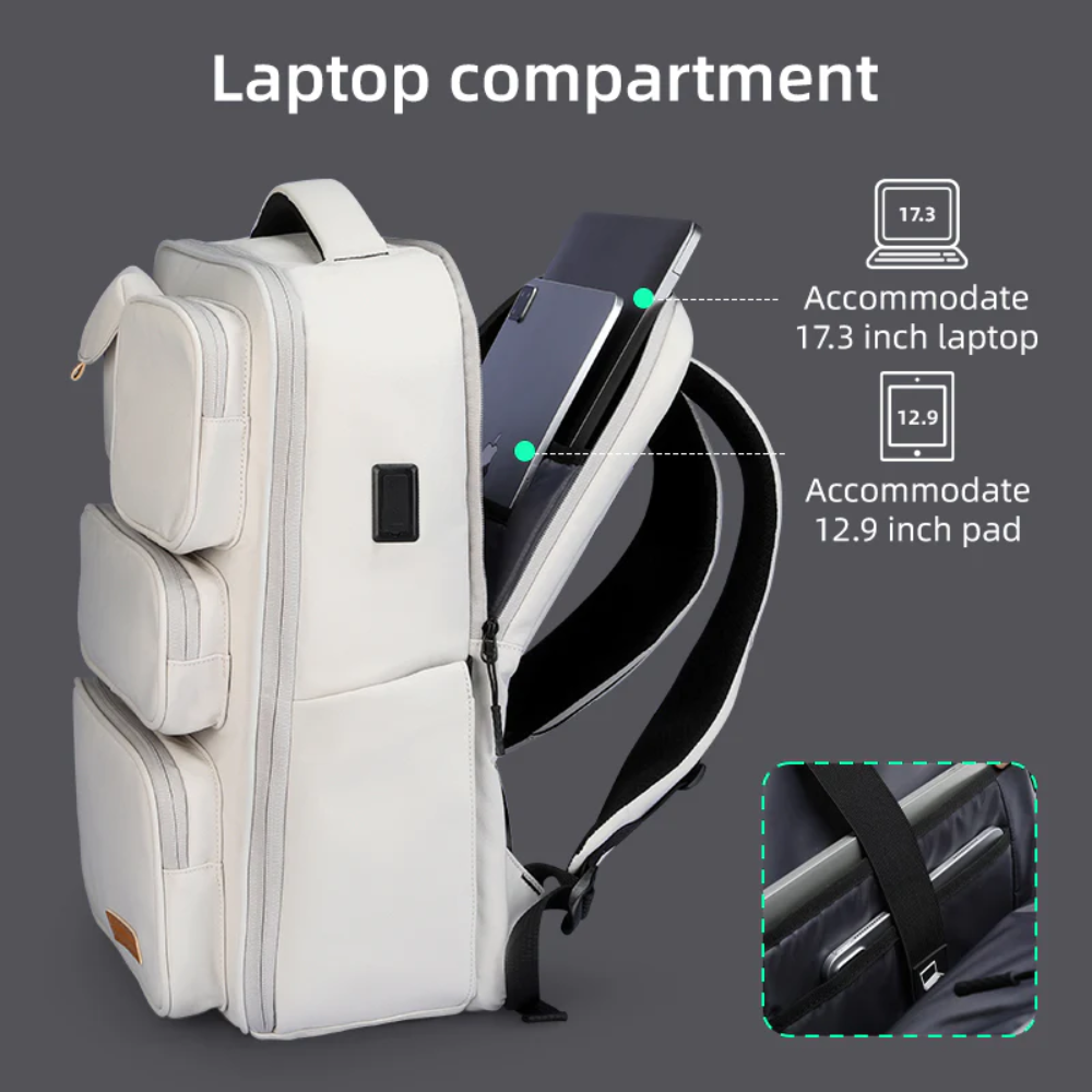 Mochila Viagem Impermeável para Notebook 17.3" com porta USB Mark Ryden VersaPack