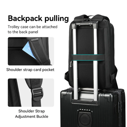 Mochila Profession Mark Ryden Slim para Notebook Impermeável com Porta USB