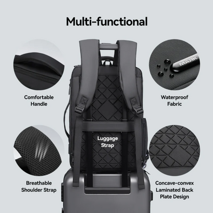 Mochila Bolsa Impermeável Premium Mark Ryden Squero III Multifuncional Notebook 15.6" Com Usb