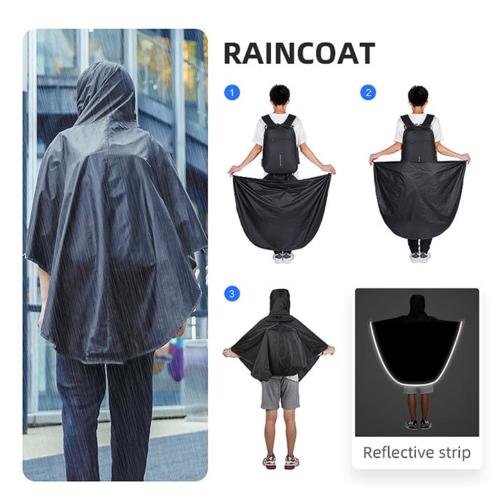 Mochila Antifurto com Trava Tsa Capa De Chuva Embutida e porta USB Mark Ryden Modern