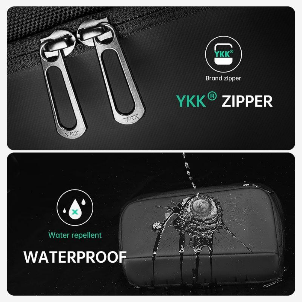 Bolsa De Ombro Cruzada Transversal Multiuso com porta usb Impermeável Mark Ryden Breck Daily
