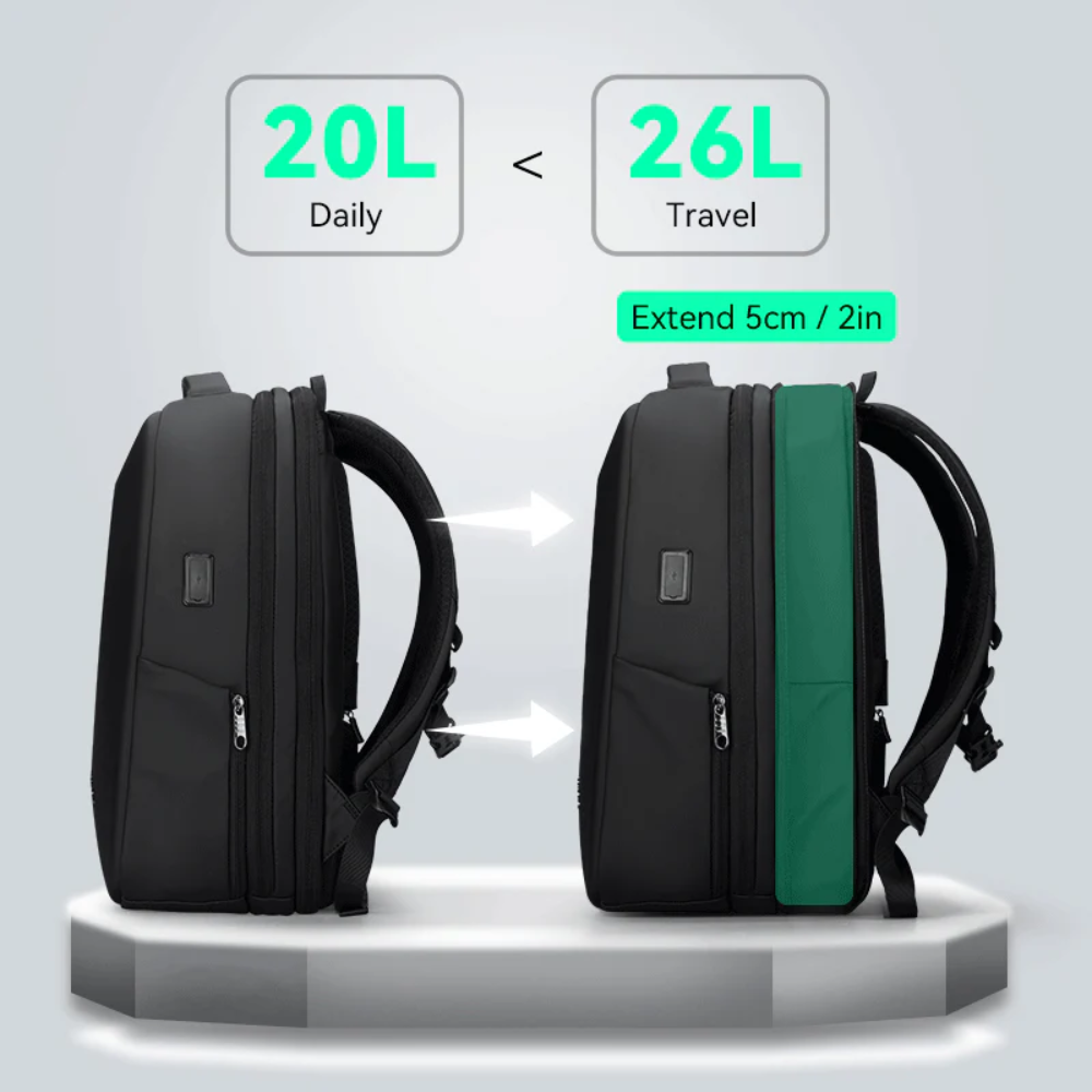 Mochila Protector II Mark Ryden Expansível e Impermeável com Anti Furto Com Trava Tsa