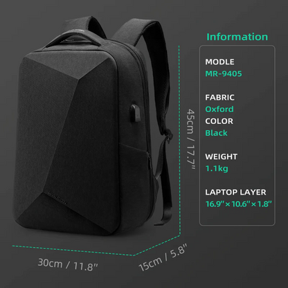 Mochila Protector I Mark Ryden para Notebook 15.6 com Trava Anti Furto TSA e porta Usb