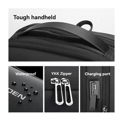 Mochila Profession Mark Ryden Slim para Notebook Impermeável com Porta USB