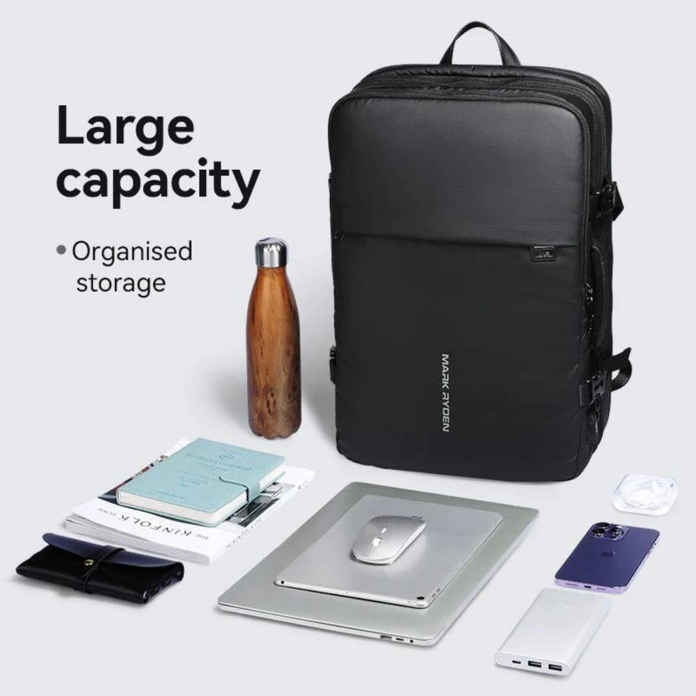 Mochila Pathrato Mark Ryden para Viagens Executivas e Notebook 15.6" Expansível 36l com Usb