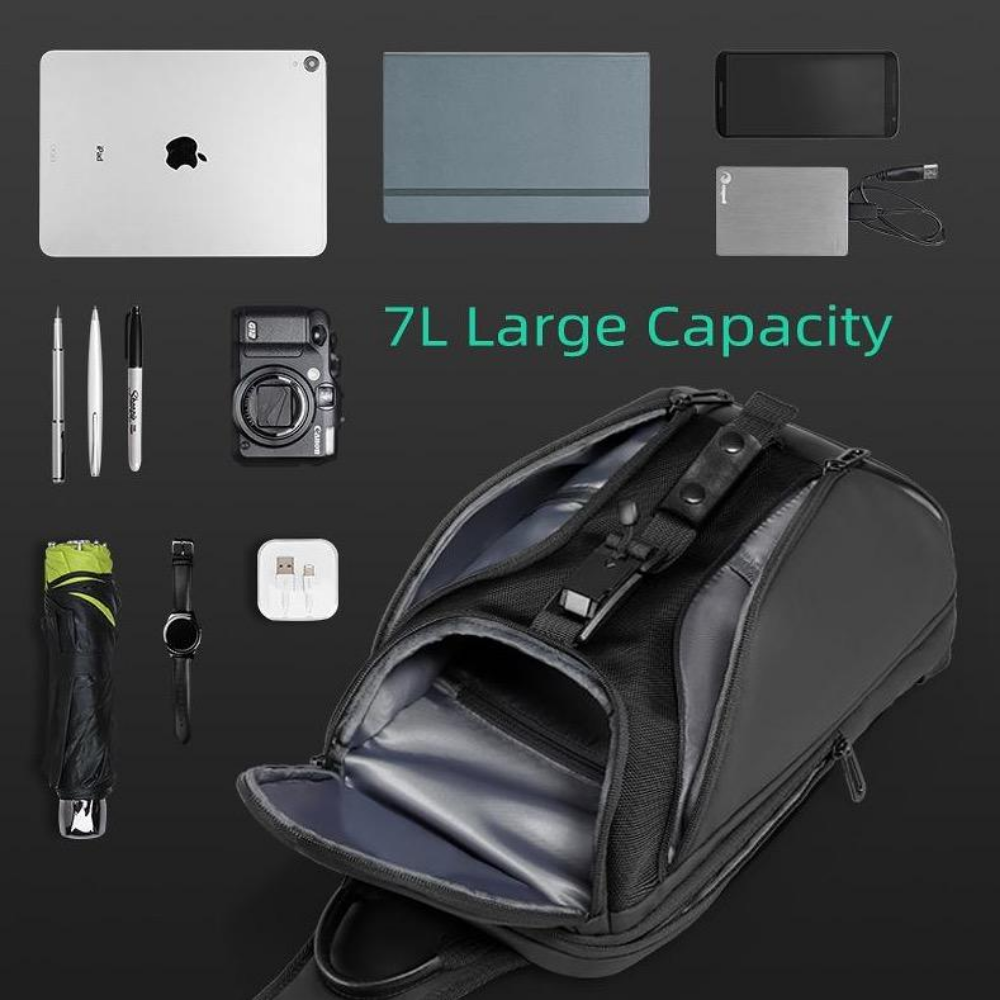 Bolsa Transversal Masculina Mini Adventurer Impermeável Mark Ryden