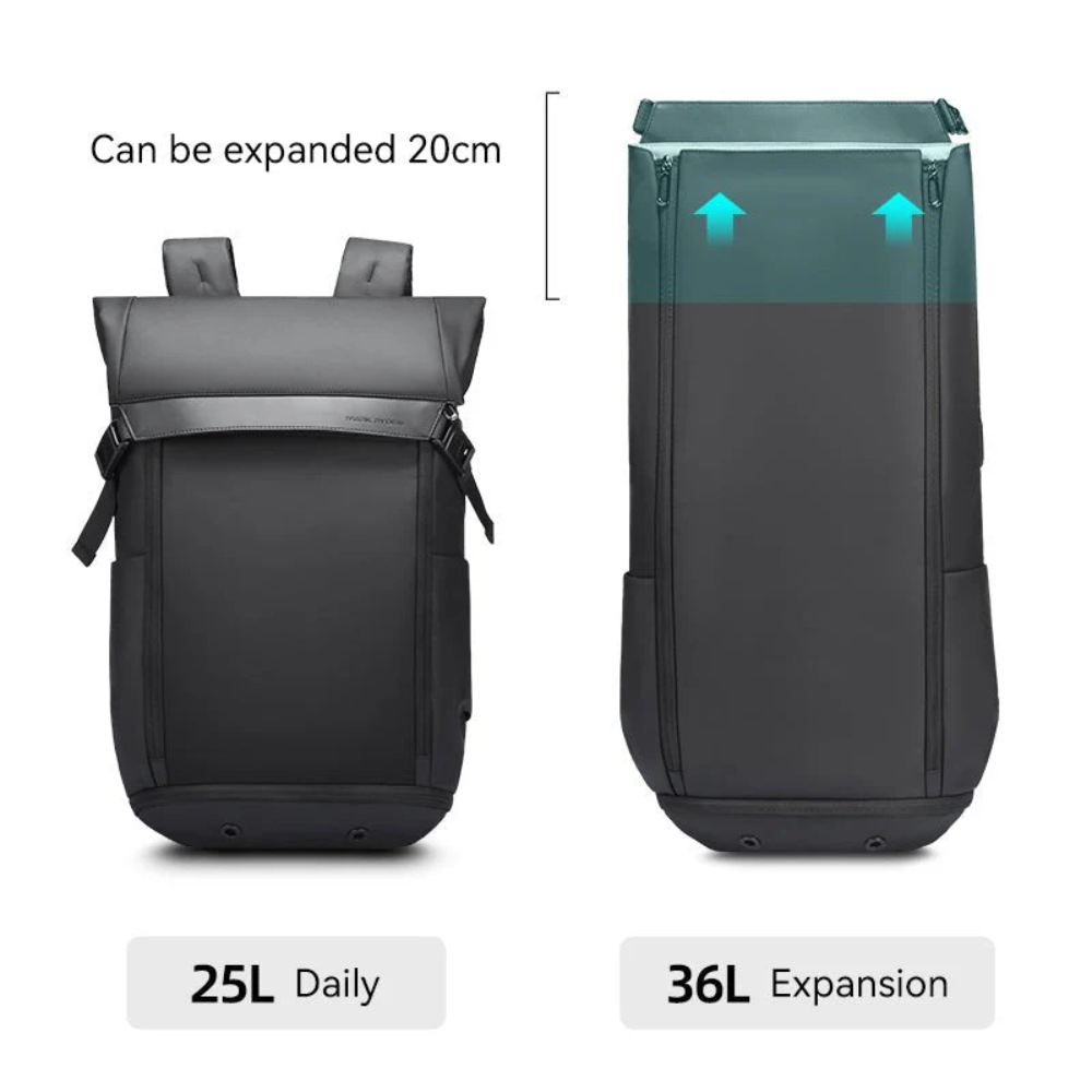 Mochila Urban Travel Mark Ryden Expansível 36l para Viagens e Notebook 17.3" com Usb
