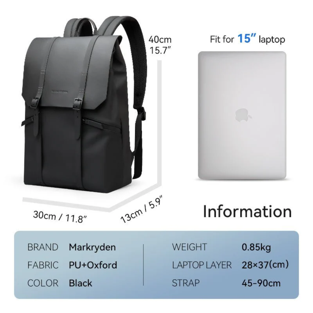 Mochila Executiva para Notebook 15.6" Impermeável Mark Ryden Muke II