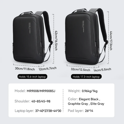 Mochila Profession Mark Ryden Slim para Notebook Impermeável com Porta USB
