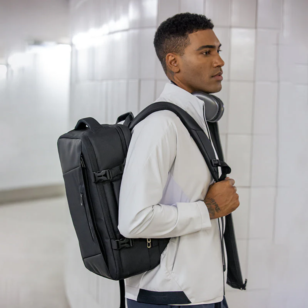 Mochila Multifuncional De Compressão À Vácuo Com Bomba Notebook 15.6" Mark Ryden Expandos Compression