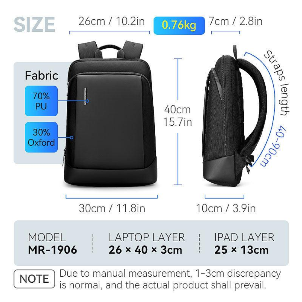 Mochila para Notebook 15.6" Luminary Leve de dois materiais Mark Ryden Daily