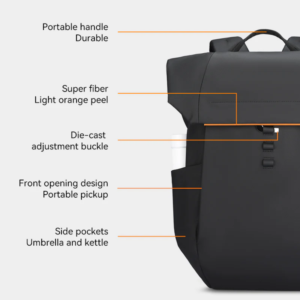 Mochila Unique Desgin Premium para Viagem Expansível 24l A 28l e Notebook 17.3" Crush Mark Ryden