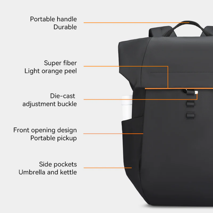 Mochila Unique Desgin Premium para Viagem Expansível 24l A 28l e Notebook 17.3" Crush Mark Ryden