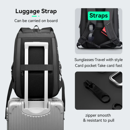Mochila Protector II Mark Ryden Expansível e Impermeável com Anti Furto Com Trava Tsa