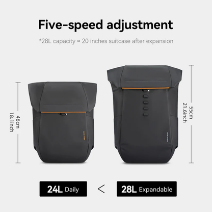 Mochila Unique Desgin Premium para Viagem Expansível 24l A 28l e Notebook 17.3" Crush Mark Ryden