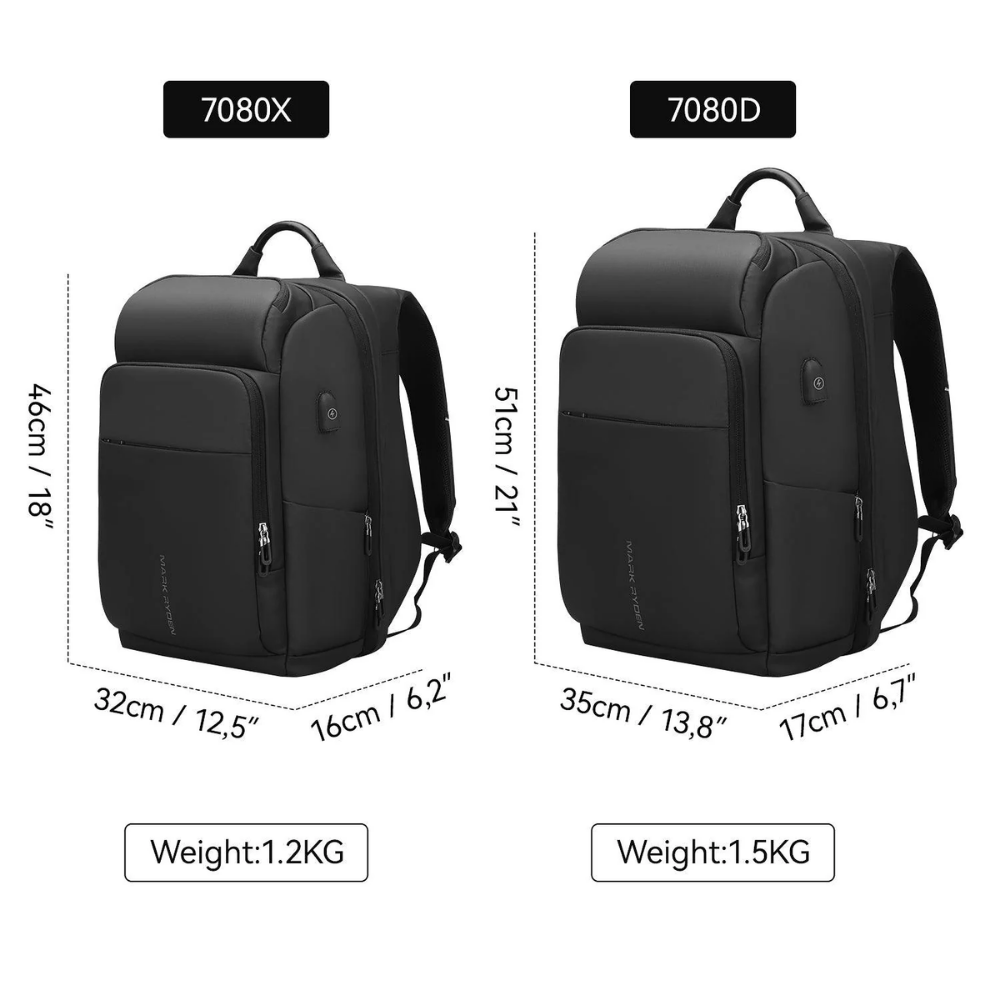 Mochila Bolsa Premium Grande para Notebook Mark Ryden Compacto com porta USB