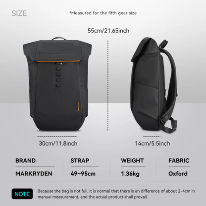 Mochila Unique Desgin Premium para Viagem Expansível 24l A 28l e Notebook 17.3" Crush Mark Ryden