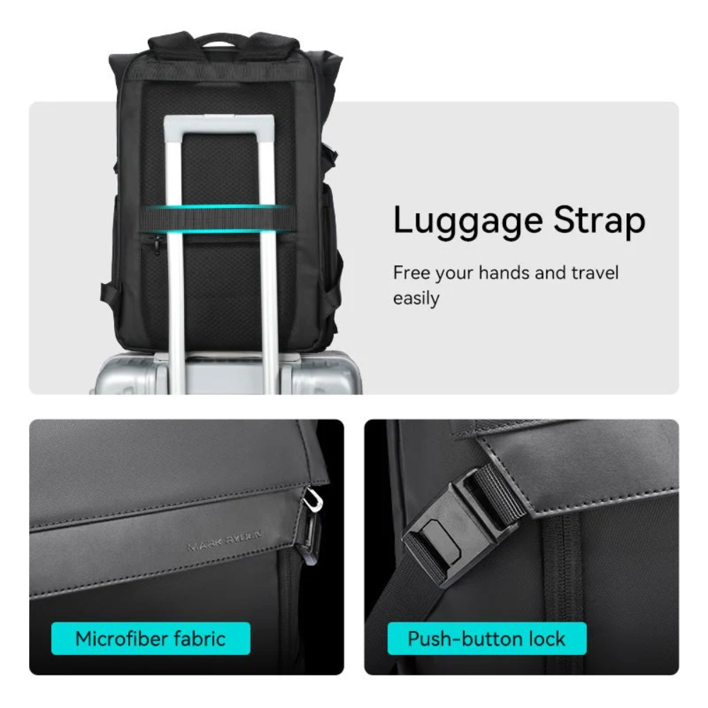 Mochila Urban Travel Mark Ryden Expansível 36l para Viagens e Notebook 17.3" com Usb