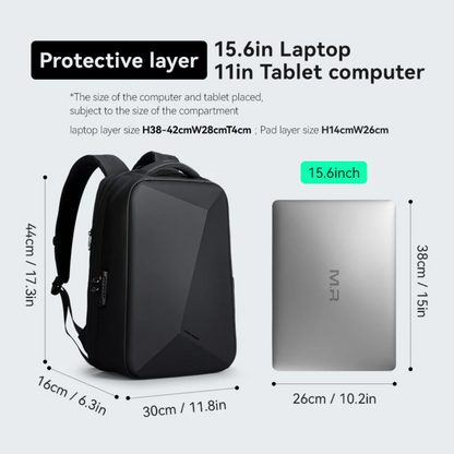 Mochila Protector II Mark Ryden Expansível e Impermeável com Anti Furto Com Trava Tsa
