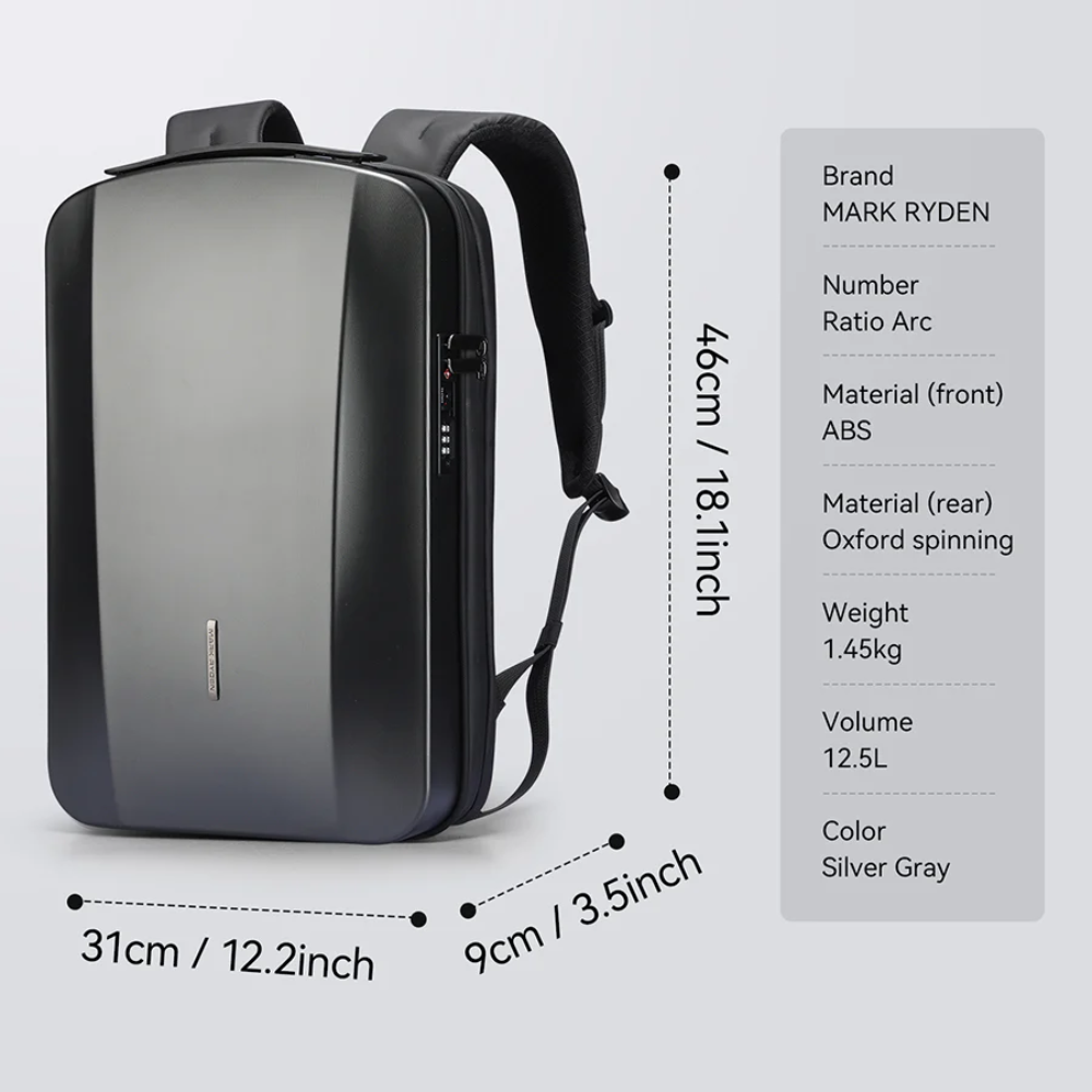 Mochila Mark Ryden Ratio Arc Pro para Notebook 17.3" Impermeável