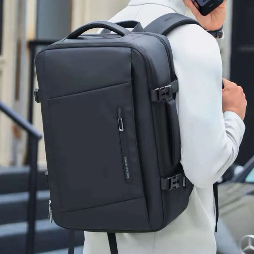 Mochila Multifuncional De Compressão À Vácuo Com Bomba Notebook 15.6" Mark Ryden Expandos Compression