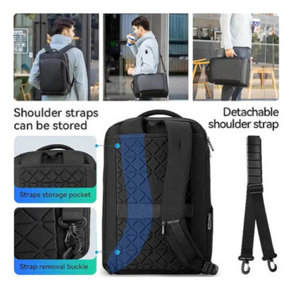 Bolsa Mochila Multifuncional Notebook 15.6" com Usb Mark Ryden Detachable