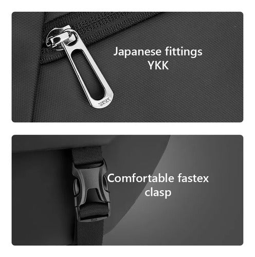 Bolsa Mensageiro Masculina Ombro Transversal Impermeável