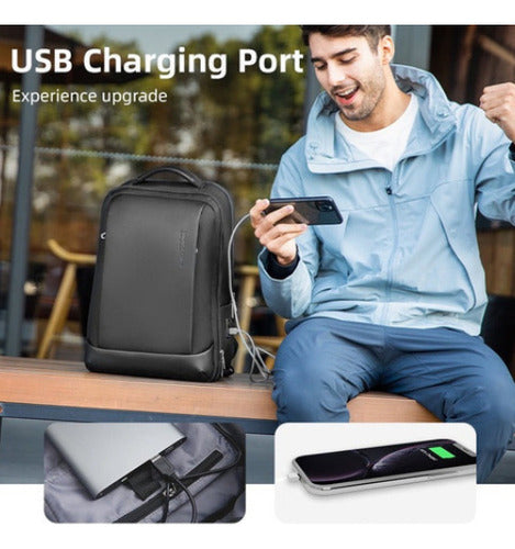 Bolsa Mochila Multifuncional Notebook 15.6" com Usb Mark Ryden Detachable